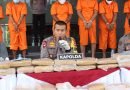 Polda Banten Ekspose Kasus Penyelundupan 159 Kg Ganja antar Provinsi