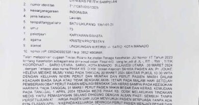 Keluarga Minta Mayat Diotopsi, Ketua Tim Manguni 86 Minta  Dirut RSUD ODSK Bertanggung Jawab